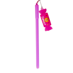 Ручка гелевая Alingar "Конфетка", 0,5 мм, синяя, игольчатый наконечник, круглый цветной пластиковый корпус, карт. уп.