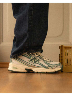 Кроссовки New Balance U740GR2 белые/зелёные