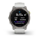 Смарт часы Garmin Epix (Gen 2) Sapphire титановый белый