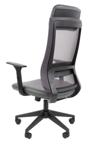 Офисное кресло Chairman 500LT Россия экокожа серый/TW-04 серый