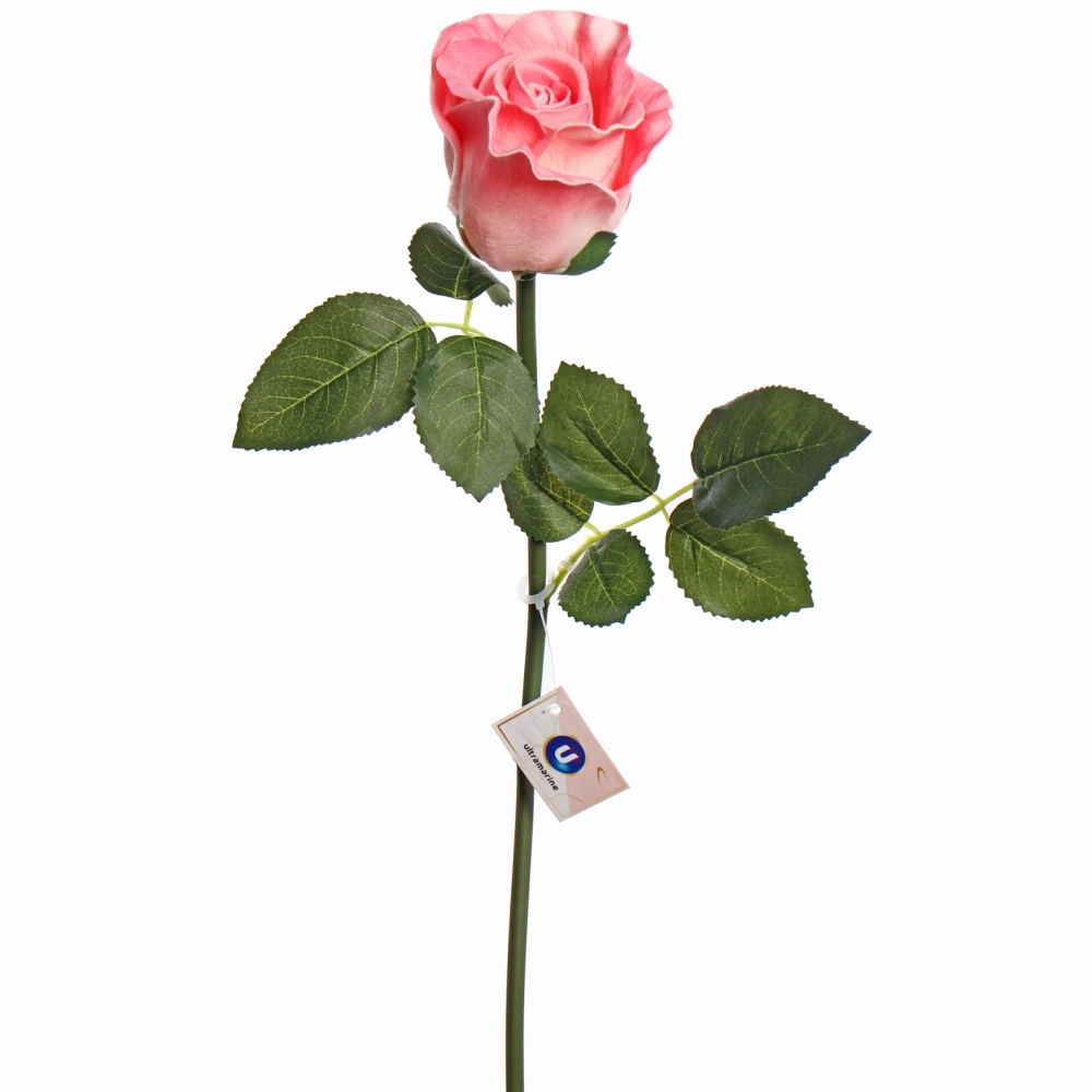 Цветок искусственный «Natur» 50см Розочка розовая