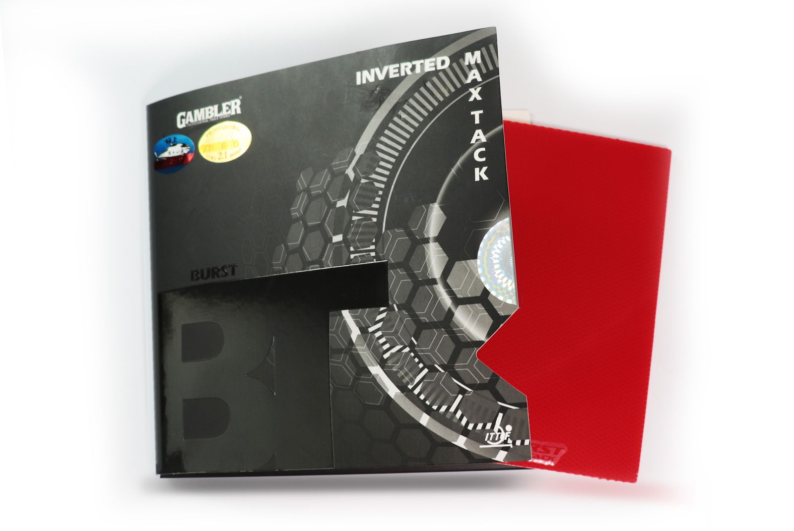 Накладка для ракетки GAMBLER BURST 2.1MM RED фото №4