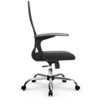 Кресло оператора Метта SU-С-8, CH, ткань-сетка черная №20, низкая спинка-сетка, топ-ган (152/003)