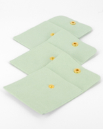 Мешочек плоский 80×80 мм упаковка украшений с кнопкой