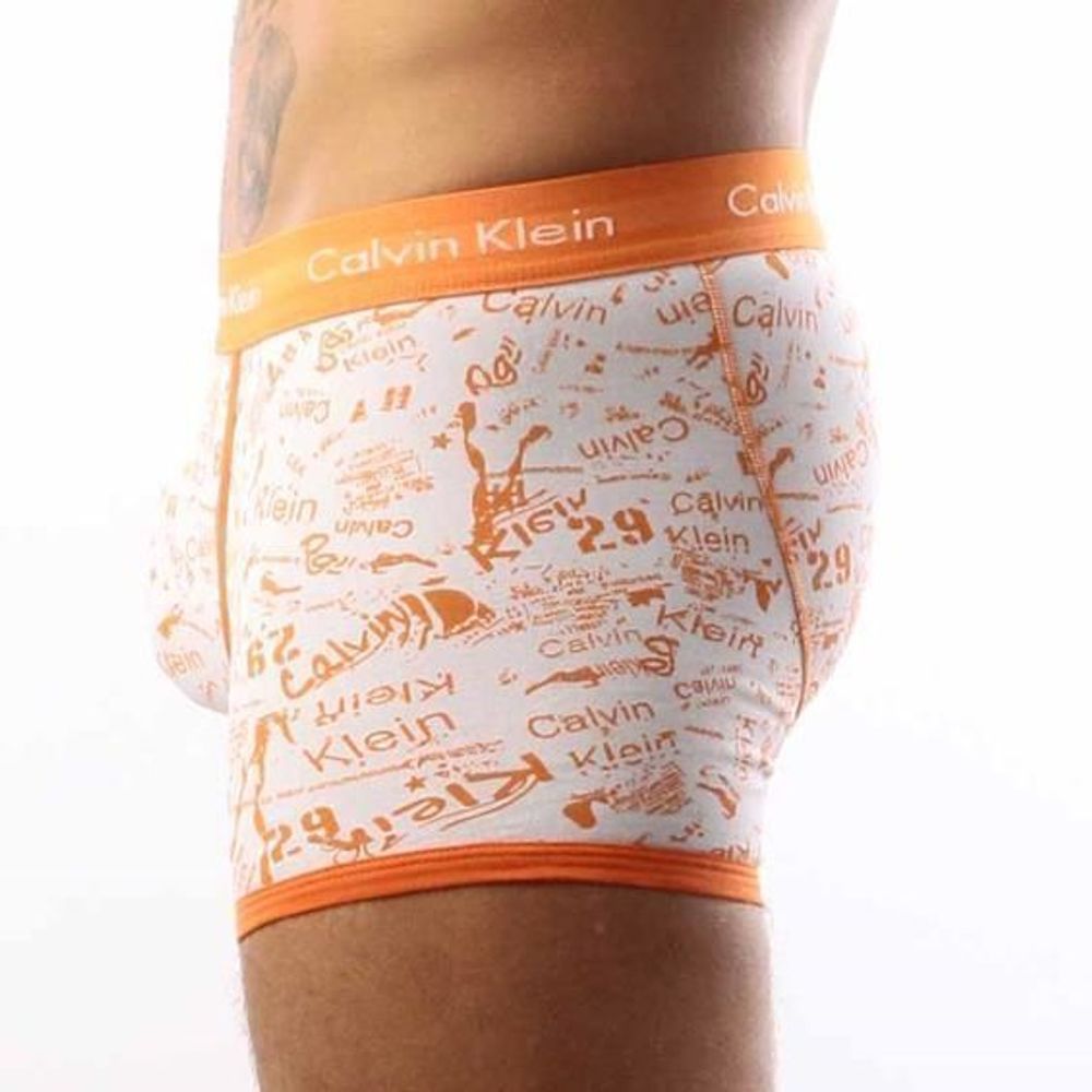 Мужские трусы боксеры Calvin Klein 365 Orange Picasso Print