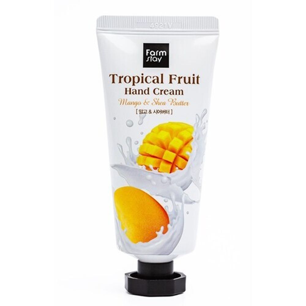 Крем для рук Тропические фрукты с манго и маслом ши Tropical Fruit Hand Cream Mango &amp; Shea Butter FarmStay