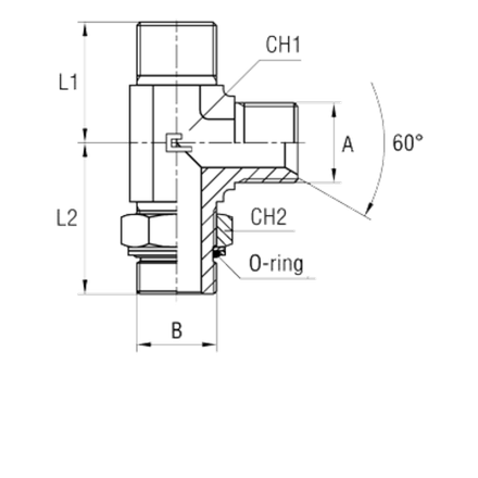Штуцер FRGL BSP 1" BSP 3/4"