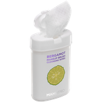 Очищающие Салфетки Для Кистей С Маслом Бергамота ManlyPro Bergamot Makeup Brush Cleansing Wipes KO15 / 50шт