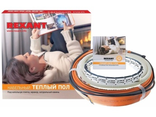 Теплый пол REXANT RND -100-1500  S обогрева 9.4-12.5м2 1500Вт (кабель 100,0м)