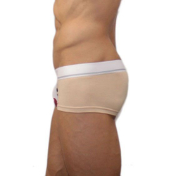 Мужские трусы боксеры с мультяшкой бежевые Superbody Cartoon Bear Begie Boxer