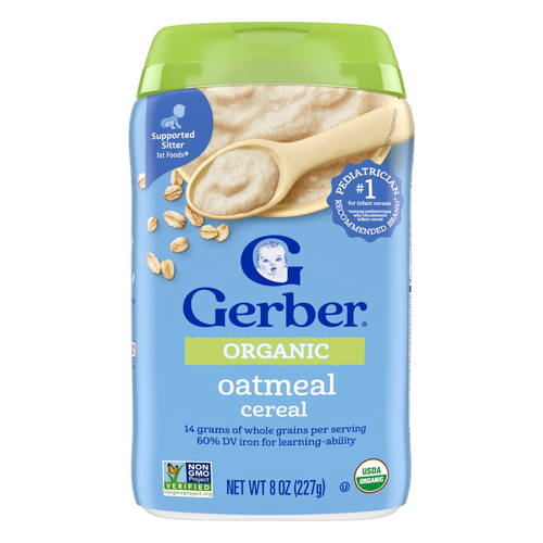 Gerber, органические овсяные хлопья, 1st Foods®, 227 г (8 унций)