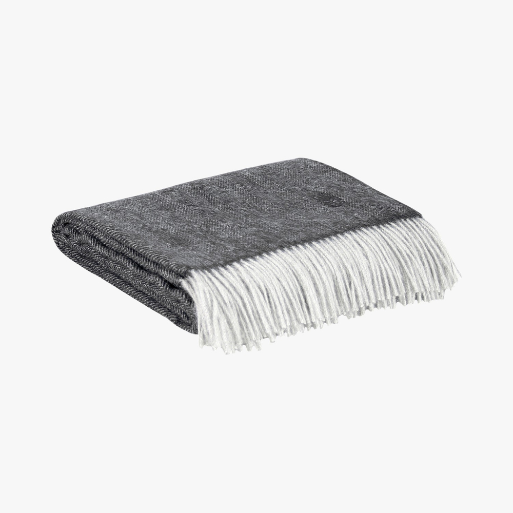 Плед шерстяной 130x200  Zoeppritz No choice серый Германия