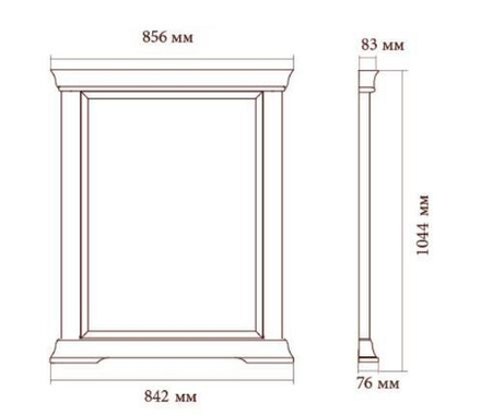 ЛОРЕНЦО Зеркало к комоду (Дуб Сторсанд)