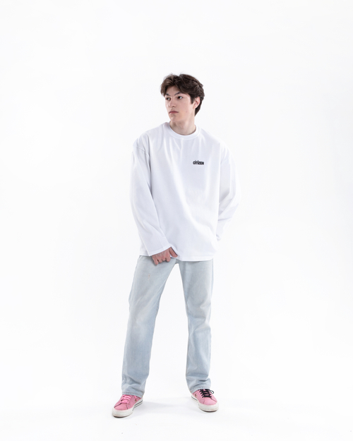 LONGSLEEVE "BASIC LOGO" WHITE