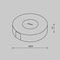 Чаша с коннектором питания Maytoni Technical Pendant system Parity TRA130SC-1B