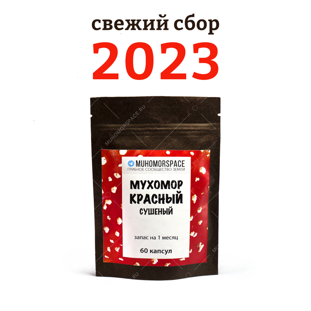 Мухомор красный 60 капсул. Сбор 2023 года!