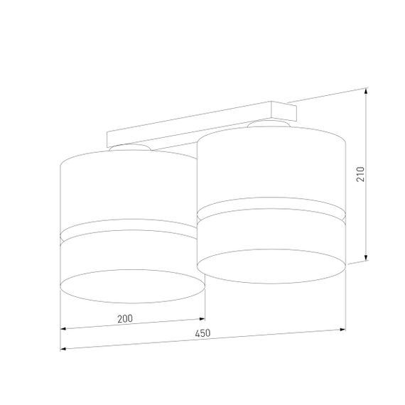 Потолочная люстра TK Lighting 6692 Paglia