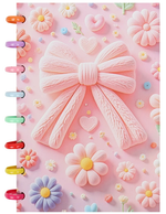 Блокнот 15,5*21см. 80л. клетка "Бантик" на пластиковых кольцах (Darvish)