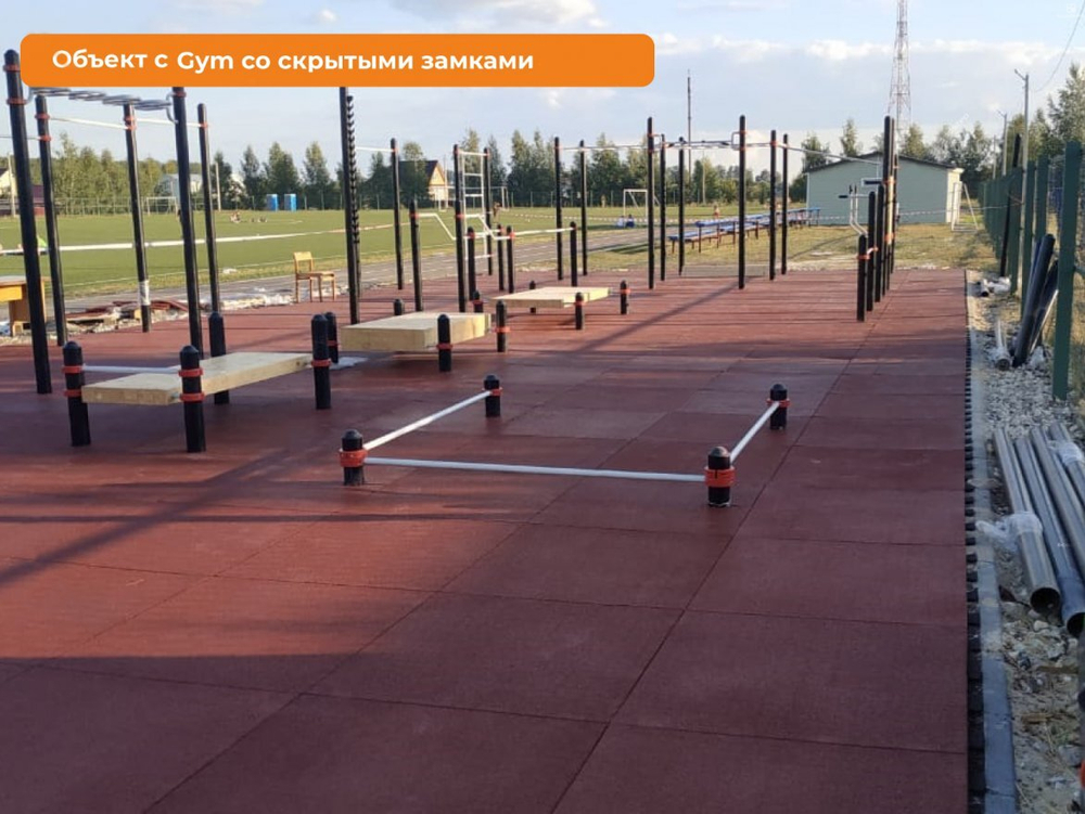 Резиновая плитка EcoStep Gym