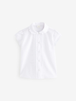 Блуза с коротким рукавом школьная для девочки Next Q76-795, Белый