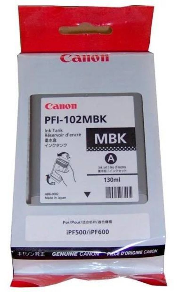 Картридж CANON PFI-102 MBK матовый черный