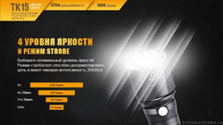 Фонарь TK15UE2016bk CREE XP-L HI V3 LED Ultimate Edition