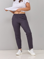 Брюки Бдж-129/графит-джинс