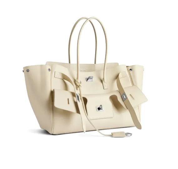 Сумка BALENCIAGA Bel Air Carry All Bag, белый