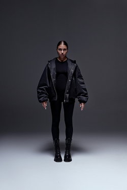 Бомбер Peach Black