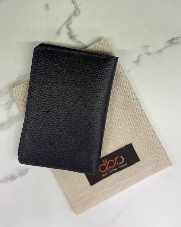 Кожаная обложка для паспорта DBR 15-38 черный