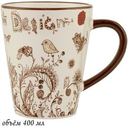Lenardi 110391 Кружка 400 мл ПТИЧИЙ ДВОРИК в под.уп.(х48)