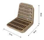 Стул Garden Story Габриел штабелир. Стул Garden Story из 3 частей: ножки, метизы+сиденье+подушка серая)