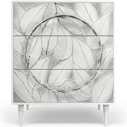 Ручка мебельная Арт Ринг левая Античное серебро