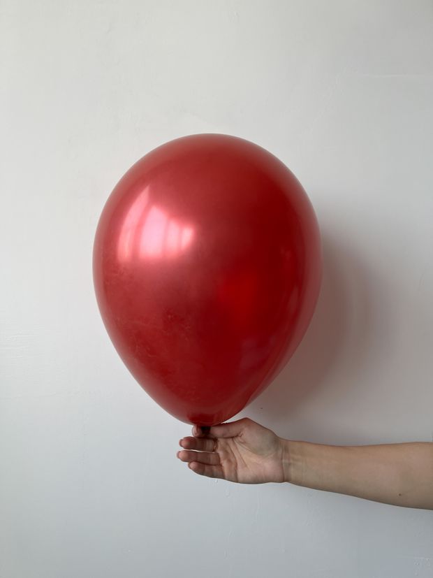 S Шар хром Reflex 12" / 30 см красный (БГ-17)