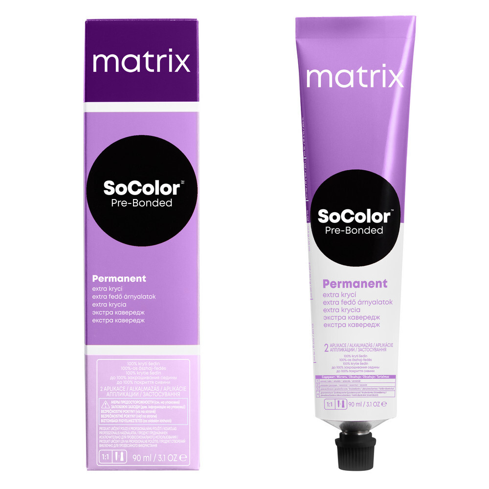 Matrix SoColor Pre-Bonded 508M светлый блондин мокка перманентный краситель, 90 мл Коллекция для покрытия седины до 100%