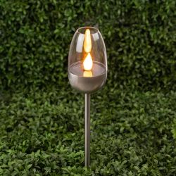 Светильник уличный ЭРА ERASF22-37 на солнечных батареях садовый Идеал 32 см | Садовые декоративные светильники