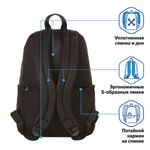 Рюкзак BRAUBERG FASHION CITY, универсальный, "Friendly cats", 44х31х16 см, 229965