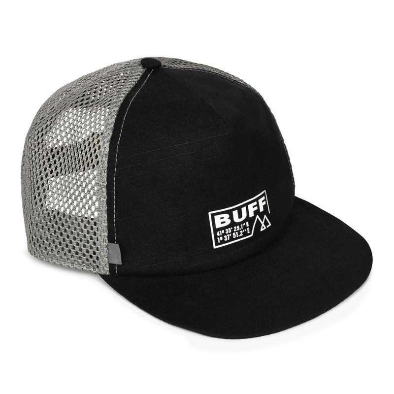 Кепка складывающаяся Buff Pack Trucker Cap Solid Black Фото 3