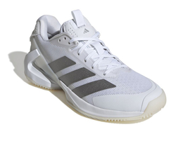 Женские Кроссовки теннисные Adidas Adizero Ubersonic 5 W Clay - cloud white/silver metallic/cloud white