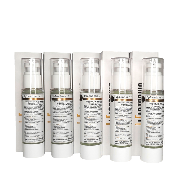 КУРС. Сыворотка OLFACTORIUS против выпадения волос и остановки седины "Splendour" ("Великолепие" с Capixyl 3%, Greyverse 2% и Defensculp 1.5%) (5х50мл)