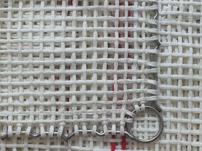 Сетка для батута тренировочная - плетеная тесьма-в-тесьму - "Ленинградка"