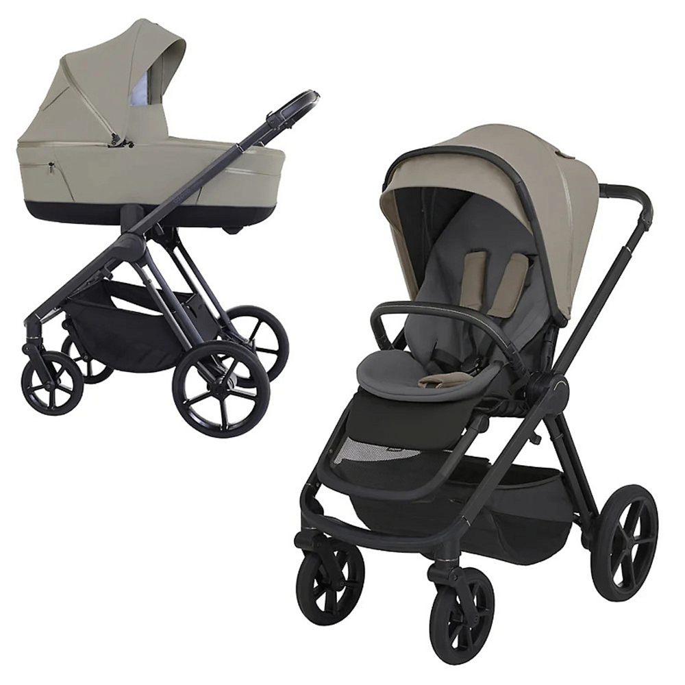 Детская коляска 3 в 1 Espiro Miloo 2025 и автокресло Pi Begie 217 cashmere gray / Бежевый (Beige 109)