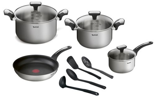 Набор посуды Tefal Emotion 11 предметов 1,5/3/5,2 л 16/20/24/26 см E300SB74