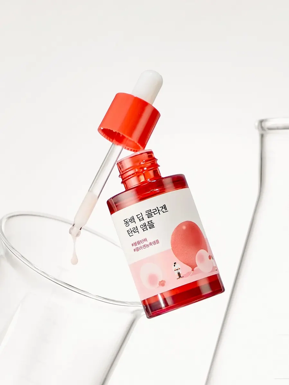 Round Lab Укрепляющая сыворотка с экстрактом камелии и коллагеном Camellia Deep Collagen Firming Ampoule 30 мл