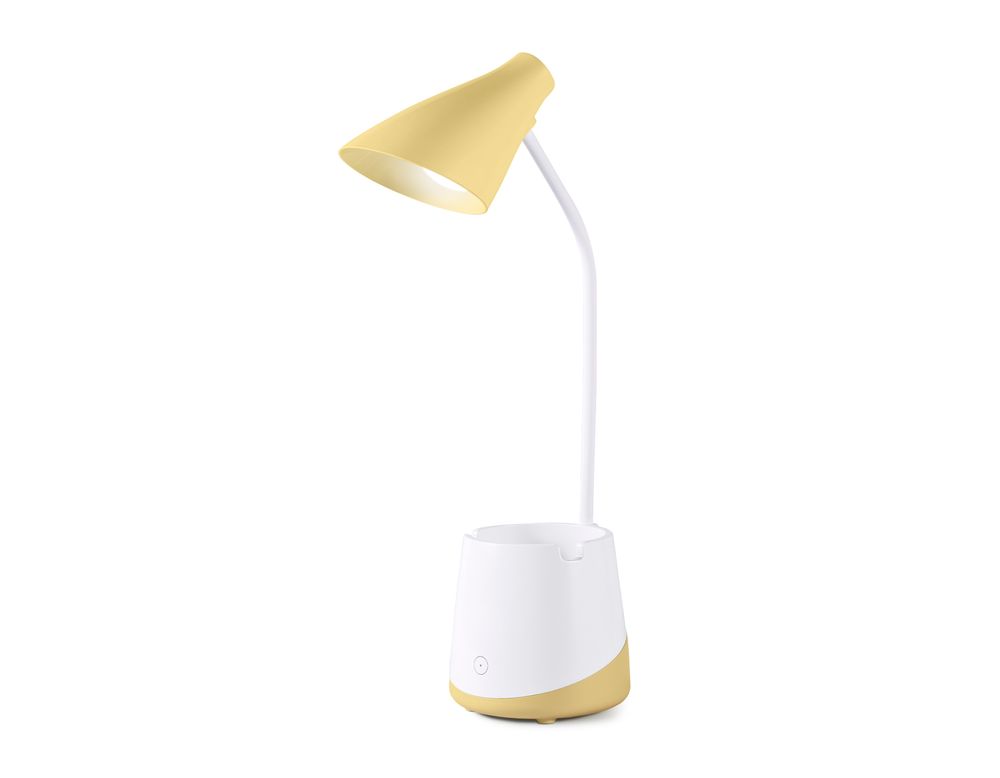 Ambrella Светодиодная настольная лампа с аккумуляторной батареей, USB-проводом и канцелярским стаканом Desk DE564