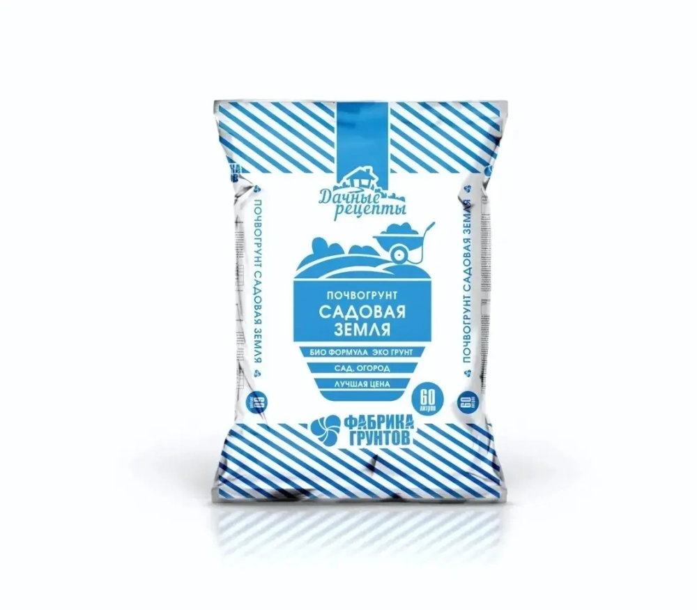 Почвогрунт 60л «Садовая земля» Дачные Рецепты