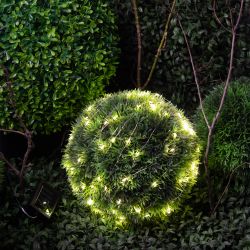 Садовая гирлянда ЭРА ERASF22-18 на солнечной батарее нить теплый свет 21,9 м | Садовые декоративные светильники