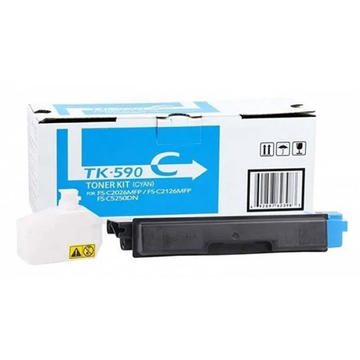 Тонер-картридж Kyocera TK-590C Cyan для FS-C2026/C2526/C5250/P6026C/P6526 (1T02KVCNL0)