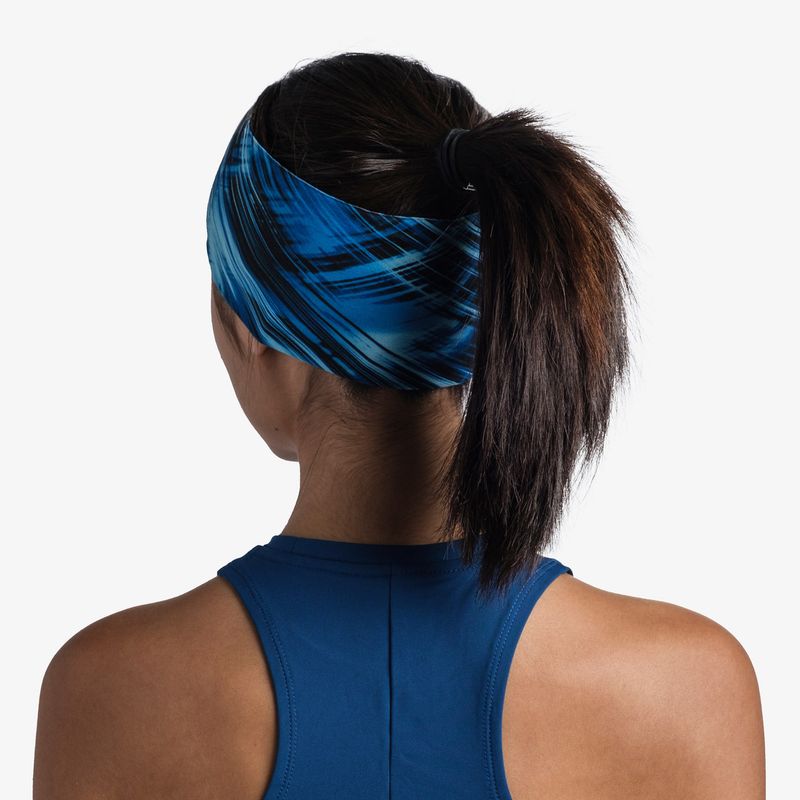 Повязка Buff CoolNet UV+ Wide Headband Edur Blue Фото 2