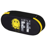 Пенал-футляр BRAUBERG 1 отделение органайзер полиэстер 22x9x5 см "Smile OFF" (2 штуки в упаковке)